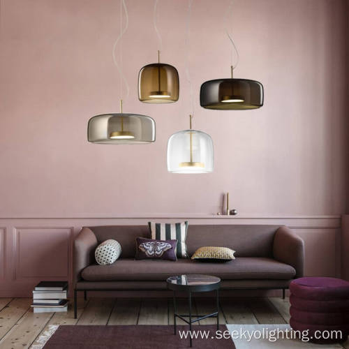 LED Blow Glass Pendant Light Chandelier For Residential
